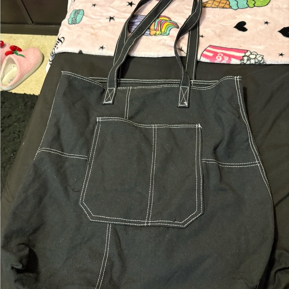 Stylish Black Tote Bag